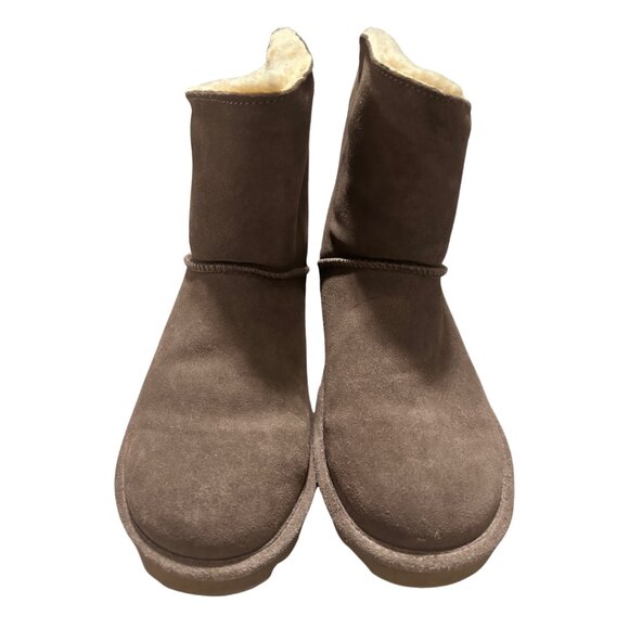 Women's Taupe Brown Strap BearPaw Boots Size 10 - Picture 8 of 13